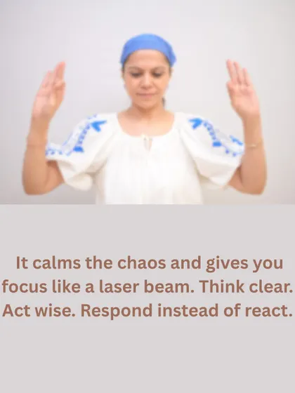 This practice calms the chaos and gives you focus like a laser beam. It is the key to thinking clearly, acting wisely, and responding to life instead of reacting.