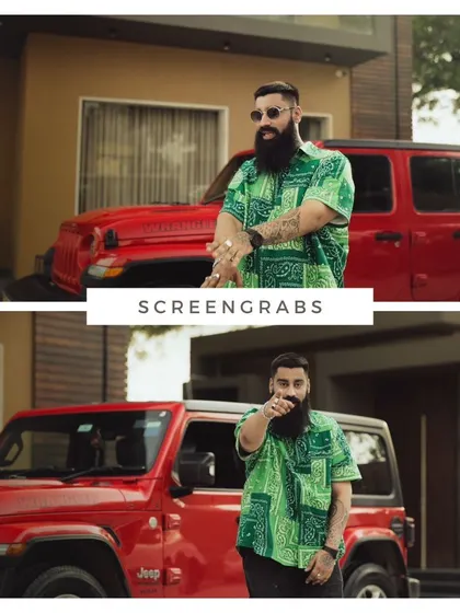 A dynamic shot from the 'NEW DAY' music video, featuring artist Sailor Ji with a vibrant red Jeep. We used this setup to create high-energy visuals that matched the powerful beat of the track, perfect for a modern rap video.