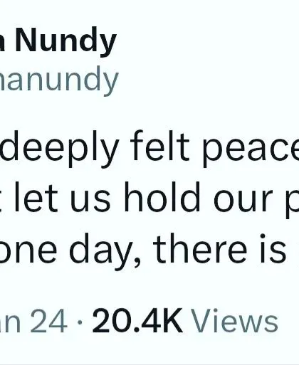 True peace is impossible without justice. My philosophy is to hold our peace and continue the work, day by day, until real justice is achieved for all.