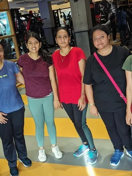 A group of our members relaxing and connecting after a fitness session. We provide a space where you can build friendships while working on your health.