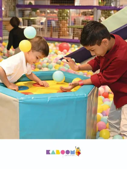 Our interactive ball play stations are great for developing motor skills while having a ton of fun.