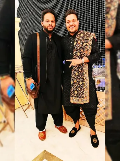 With another talented artist from the Sufinama band. I am grateful for the friends I've made through music.