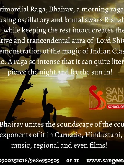 Delving into Raag Bhairav, the primordial morning raga dedicated to Lord Shiva. Its use of oscillatory komal Rishabh and Dhaivat creates a deep, meditative aura, demonstrating the true magic of Indian classical music.
