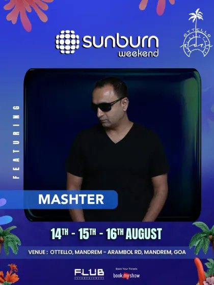 My feature poster for the Sunburn Weekender in Goa. It's always an amazing feeling to be part of such a huge event.