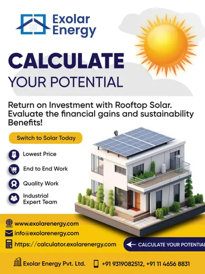 Calculate your potential return on investment with rooftop solar. Our online calculator helps you evaluate the financial gains and sustainability benefits.