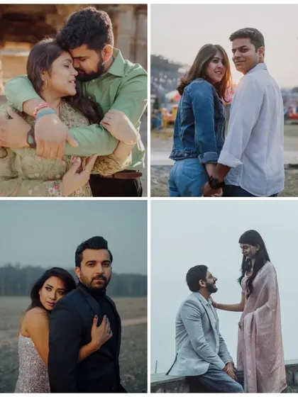 A collage showcasing the diversity of couples and stories I've captured. Each session is unique because every couple is unique.