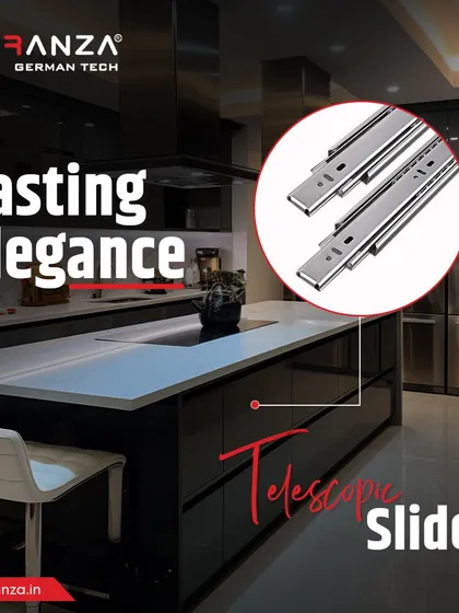 Lasting elegance is built into my Telescopic Slide system. It’s designed for the smooth, silent operation required in a modern kitchen or high-use wardrobe.