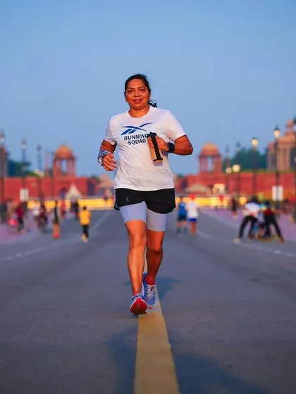 A smile of accomplishment during our Sunday run. The community spirit keeps everyone motivated, making even the toughest miles feel easier.