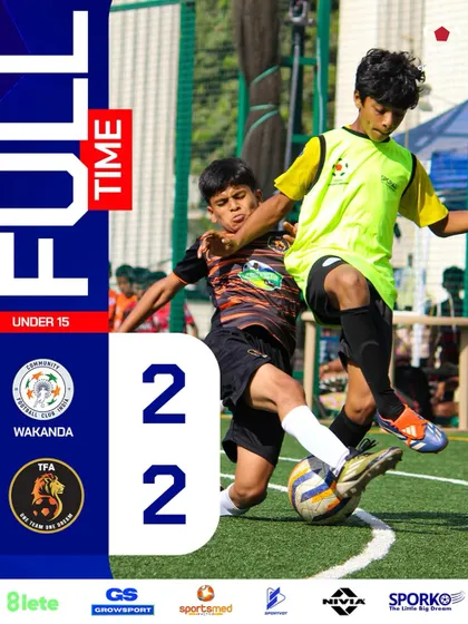 A hard-fought 2-2 draw for our U15 team in the Youth Championship.