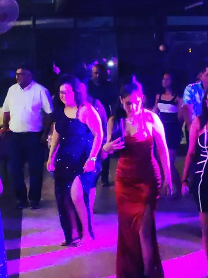 The guests were dressed to impress and ready to dance all night.
