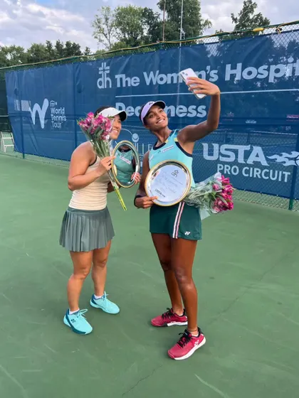 Finishing as a runner-up in the W75 doubles and making the singles quarterfinals at Evansville. Every tournament is a learning experience, and I'm thankful for every match, win or lose.