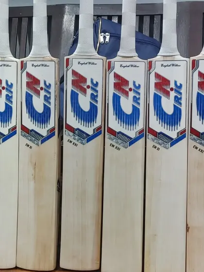 A fresh batch of our CN CRIC English Willow bats ready at the store. We always have a good collection, so you can come and feel the balance for yourself.