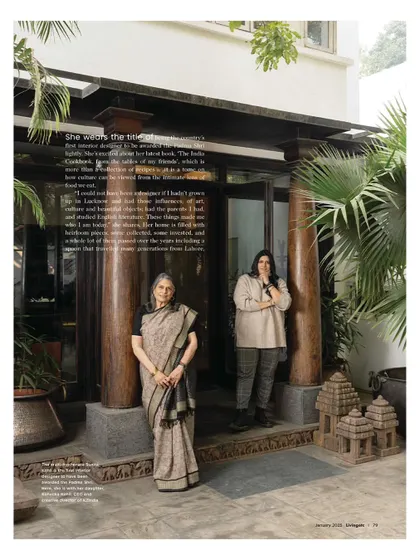A portrait of my mother and me at our home for the Livingetc feature. It was a special day, full of laughter, that beautifully captured our relationship and shared design journey.