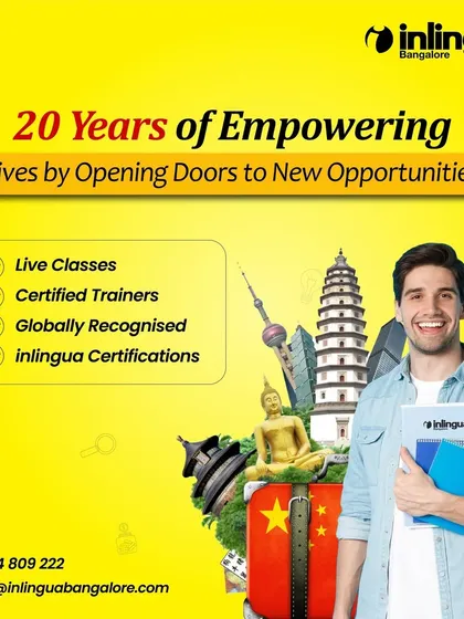 Language skills empower lives by opening doors to new opportunities in education, careers, and travel. This visual celebrates our 20-year history of helping students broaden their horizons and navigate the global stage.