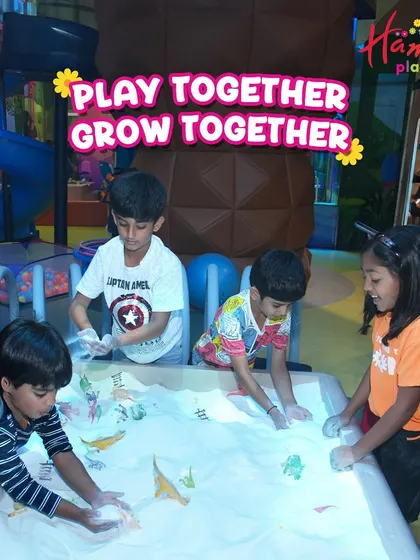 Play together, grow together. My sand station is a hub of social activity where kids learn to share, cooperate, and build friendships.