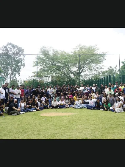 With the amazing 100-person team from Amazon India. This smart and sportive group bonded and had a great time during our session at Angsana Oasis Spa & Resort.