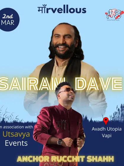 A poster for a show where I shared the stage with the legendary Sairam Dave. It's an honor to work with and learn from the best in the industry.
