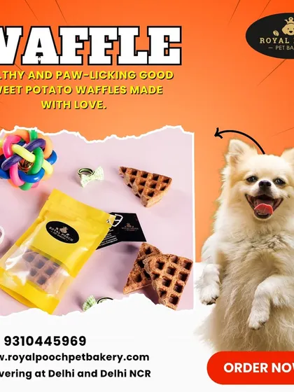 These healthy and paw-licking good sweet potato waffles are made with love. They are a great source of vitamins and fiber, making them a snack you can feel great about giving your dog.