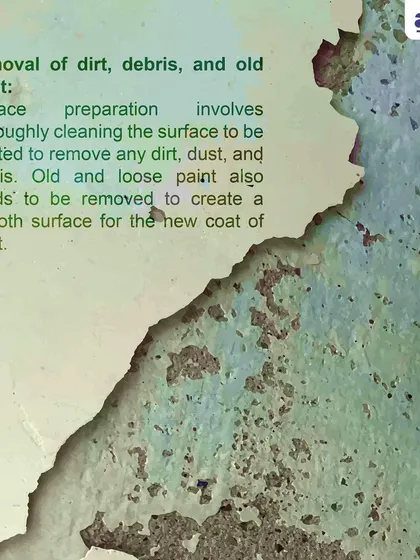 The first step is always the complete removal of old, loose paint, dirt, and debris. We thoroughly clean every surface to create a stable and clean base for the new coat of paint.
