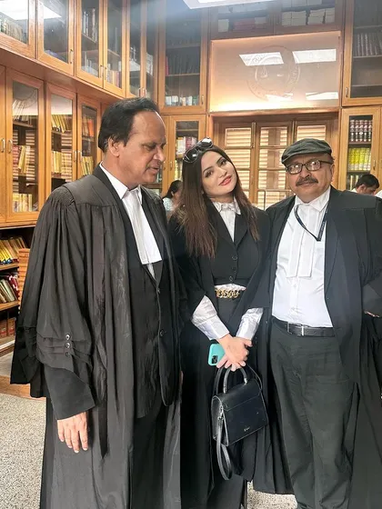 At a book launch and donation event at the Supreme Court with Dewakar Goel ji and Pradeep Thripathi ji. It is always a pleasure to contribute to the legal community's growth.