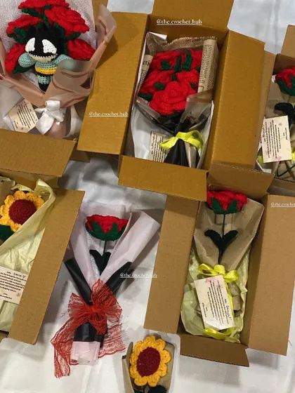 A behind-the-scenes look at my workspace with multiple orders packed and ready to ship. Each box contains a unique, handmade creation, a piece of someone's dream ready to be delivered.