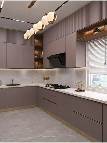 A duplicate of the mauve kitchen concept.
