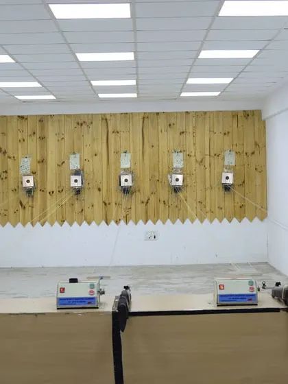 A clear view of my clean, well-lit, and professionally equipped 10m indoor shooting range. Safety and a quality environment are my top priorities for all shooters.