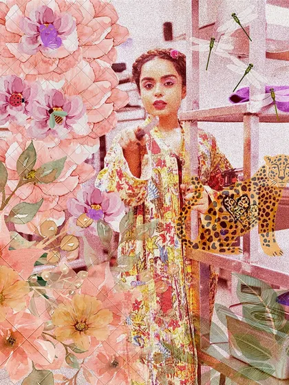 An artistic edit of my Frida Kahlo Halloween costume. This shows the creative and conceptual side of my themed events, where I draw inspiration from iconic, rebellious figures to shape the night's identity.