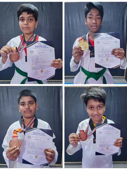 More of our students with their medals and certificates from the Youth Cup. We prepare athletes to perform under pressure.