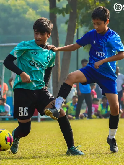 A strong challenge for the ball, highlighting the physicality and fairness I promote.