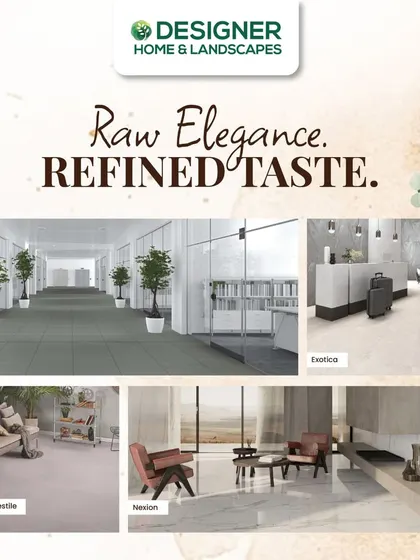 A collage showcasing the raw elegance and refined taste of our tile collections, suitable for everything from commercial lobbies to luxurious living rooms.
