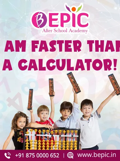 "I am faster than a calculator!" This is the confidence I instill in my students. Through our abacus program, children learn to master mental math and develop a love for numbers.
