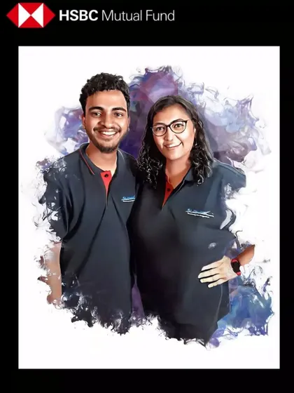 A duplicate image of the HSBC Mutual Fund caricature, reinforcing the high quality and appeal of this service for engaging couples and teams at corporate events.