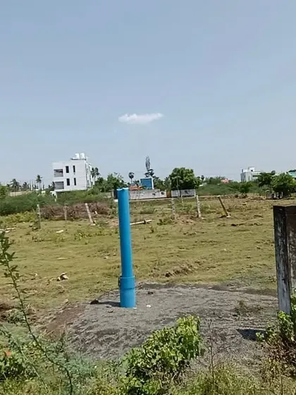 A view of the 80x30 North-facing site in Chennai. After a thorough analysis, I sketched out the ideal Vastu placements for all key areas, including rooms, kitchen, pooja room, and water sources like the sump and overhead tank.