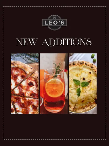 A look at our new additions menu, featuring new pizzas and cocktails.