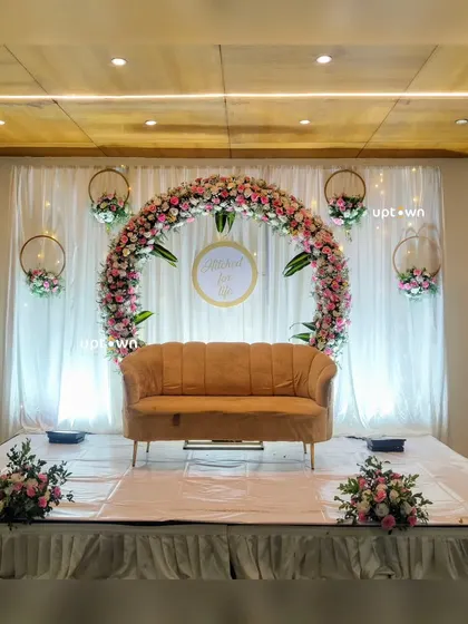 Another view of the modern circular arch stage.