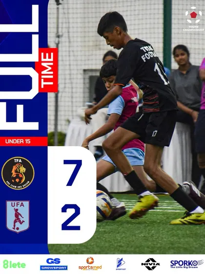 A 7-2 victory for our U15 team in the Youth Championship.