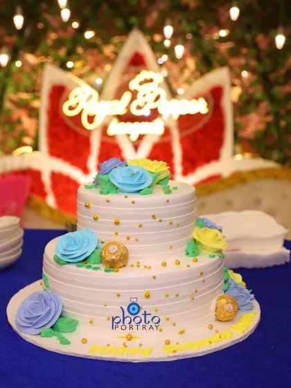We also capture the details of your celebration, like this beautifully decorated engagement cake, which adds to the overall story of your event.