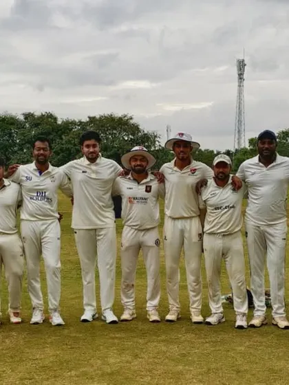 Our senior team, Vivekanager Cricketers, after securing a 78-run victory in a KSCA 5th Division Match.
