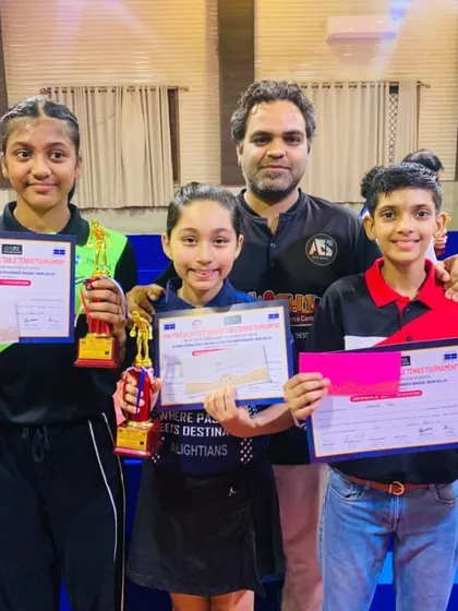 A group of our top performers from the 2nd Delhi State Tournament, including medalists from U-13 and U-11 categories.
