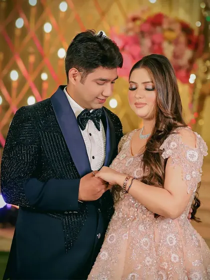 The moment of the ring exchange between Vansh and Karishma, a symbol of their promise to each other.