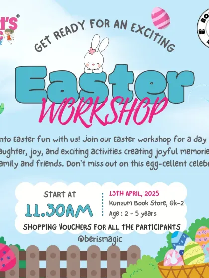 An egg-cellent Easter workshop for our tiniest tots! We hosted a morning of sensory play, egg-making with pasta, a canvas painting session, and of course, a classic egg hunt for kids aged 2 to 5.