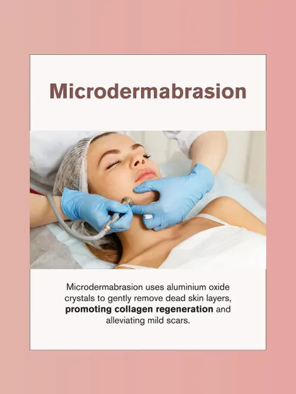 Microdermabrasion is another option for milder scars. It uses fine crystals to gently remove dead skin layers, promoting collagen regeneration and alleviating surface-level scarring.