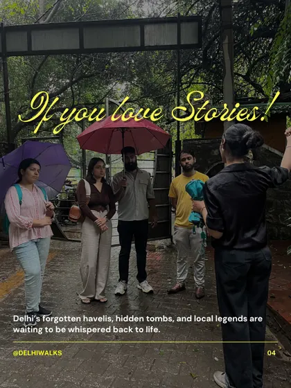 Even on a rainy day, the stories of Delhi don't stop. Our walks happen rain or shine, because sometimes the city's forgotten tombs and hidden alleys look even more beautiful with a fresh coat of monsoon magic.