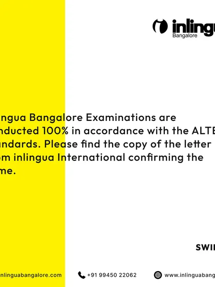 Another confirmation that our examinations fully comply with ALTE standards, providing students with a certification they can trust for international applications.