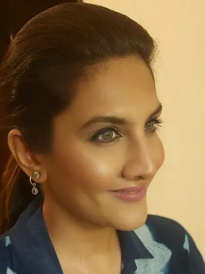 A beautiful, natural-glam look created for a client at home. The focus is on luminous skin, subtly defined eyes, and a simple pulled-back hairstyle.