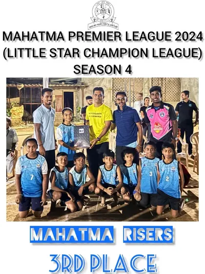 Mahatma Risers, who secured 3rd place in the Little Star Champion League.