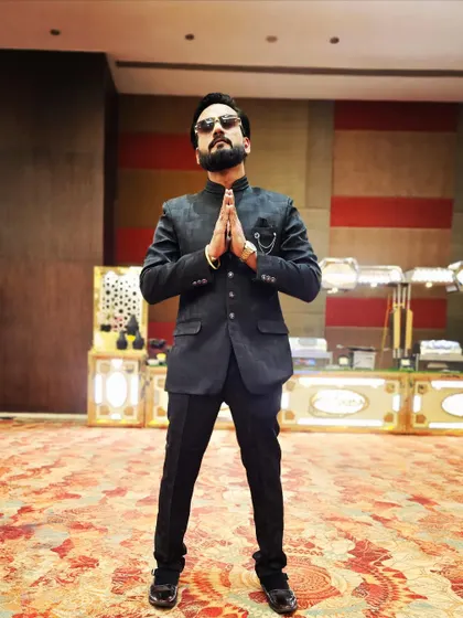 A moment of Namaste before the show at NESCO. I am always grateful for the opportunity to perform.