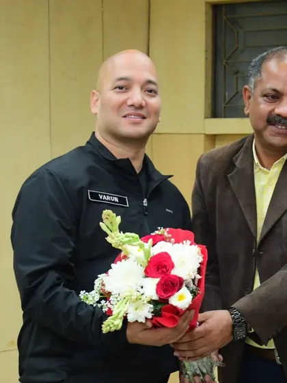 Receiving a token of appreciation after conducting a workshop. It is always humbling to be welcomed by institutions that are committed to the safety and empowerment of their people.