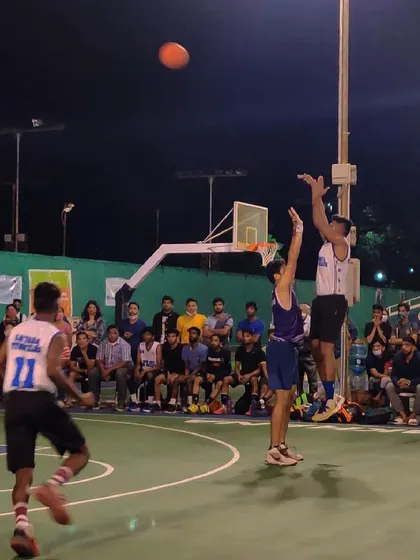 Another angle of a jump shot during the DG Cup.